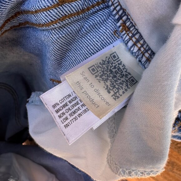 Universal Thread High Rise 90s Straight Button Up Blue Jeans Size 8 - Picture 8 of 14